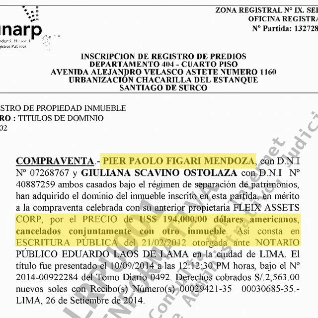 Según la Fiscalía de Lavado de Activos, esta propiedad de Pier Figari Mendoza tendría origen ilícito. Foto: difusión   