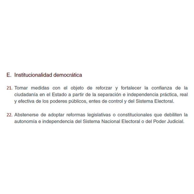 Conclusiones del informe. Foto: composición LR/captura/CIDH   