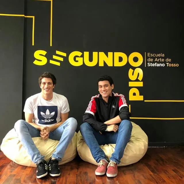  Stefano Tosso y Giacomo Benavides fundaron Segundo Piso. Foto: Giacomo Benavides/Instagram<br><br>    