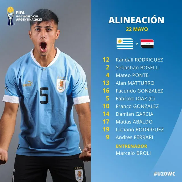 Uruguay vs Irak Mundial sub 20: resumen, goles y cuánto quedó