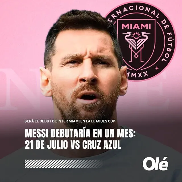 Lionel Messi en el Inter Miami vs. Cruz Azul.   