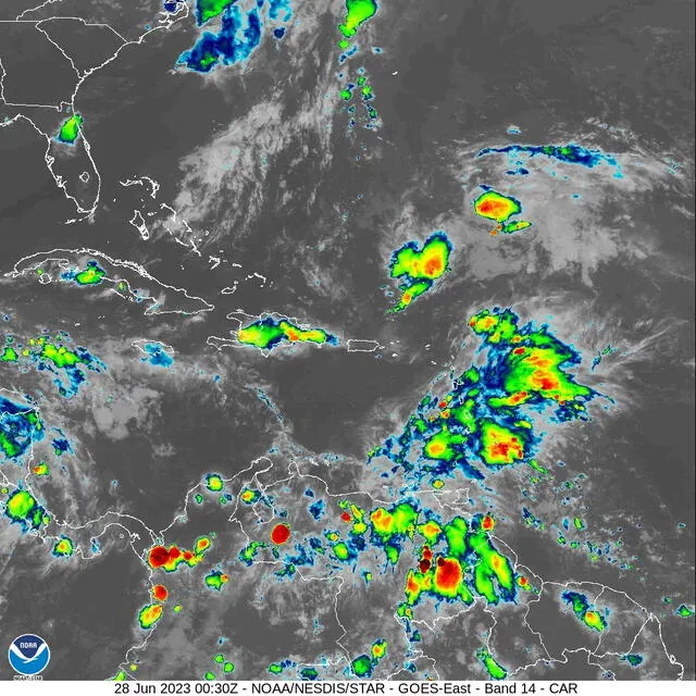 Pronóstico de seis horas del Inameh. Foto: Inameh