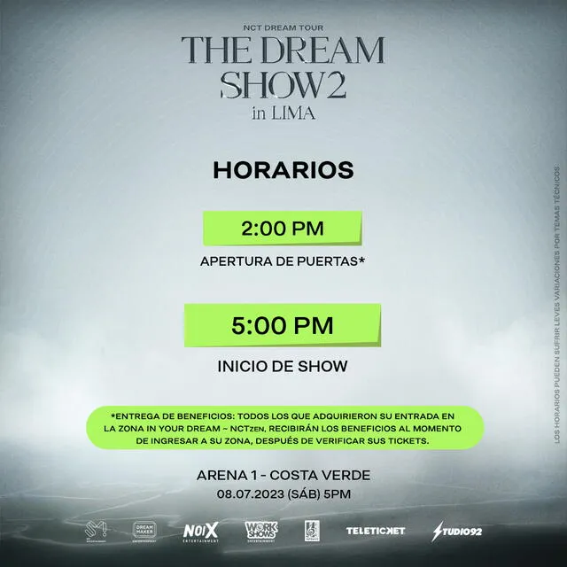 NCT Dream en Perú: horarios de ingreso y objetos no permitidos para el show de k-pop
