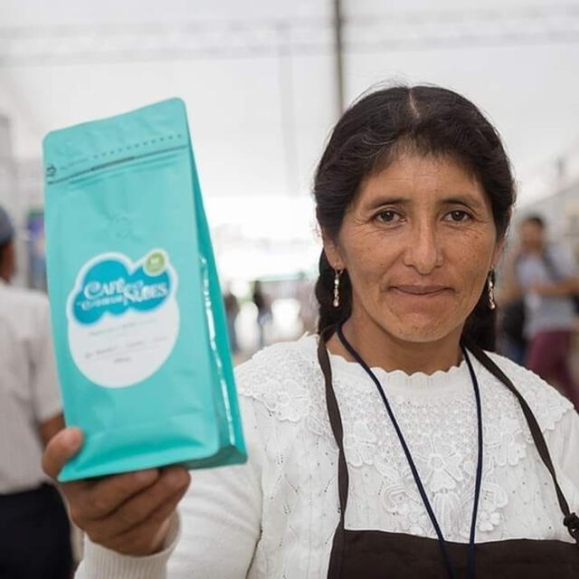  Vicentina Phocco es la productora del mejor café del mundo. Foto: Café de las Nubes    