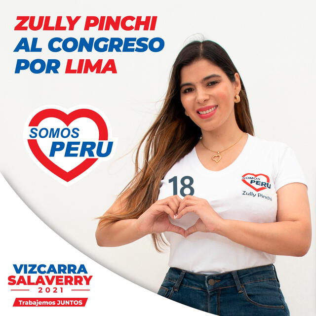  Zully Pinchi postuló en las elecciones congresales del 2021. Foto: Somos Perú Facebook<br><br>  