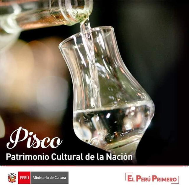  El pisco es el trago bandera del Perú. Foto: Ministerio de Cultura 