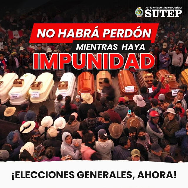 Comunicado del Sindicato Unitario de Trabajadores en la Educación del Perú. Foto: Sutep    