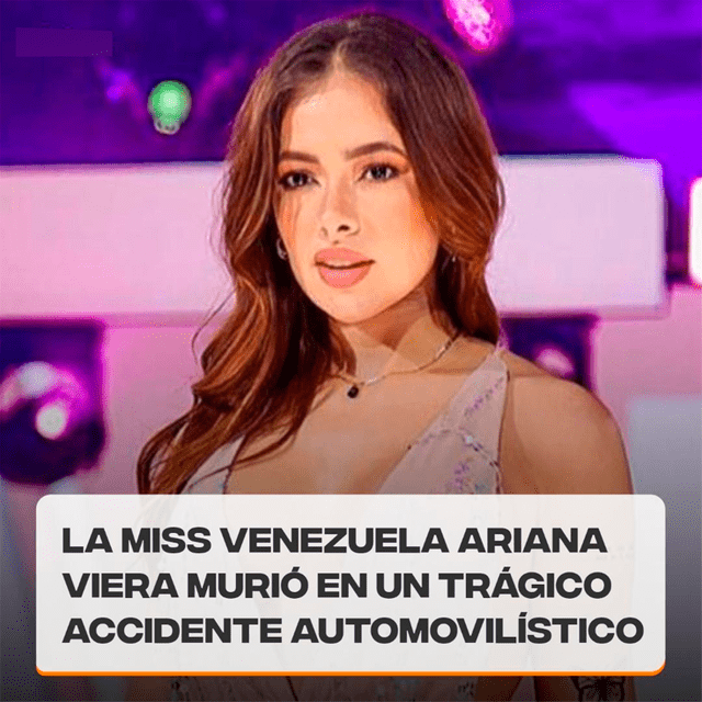  Ariana Vera no era Miss Venezuela. Esta publicación cayó en desinformación. Foto: Facebook    
