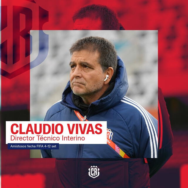  Claudio Vivas dejará su cargo de director deportivo y será DT de la selección mayor de Costa Rica. Foto: Twitter   