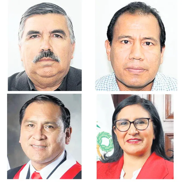  De izquierda a derecha y de arriba hacia abajo, Alex Paredes Gonzales, Edgar Tello Montes, Flavio Cruz Mamani, Katy Ugarte. Foto: difusión   