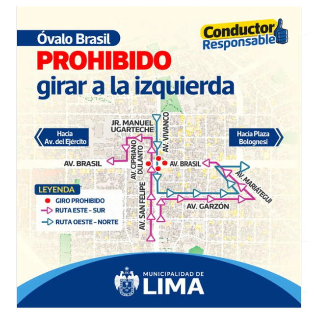 Las rutas alternas que proyecta la municipalidad de Lima. 