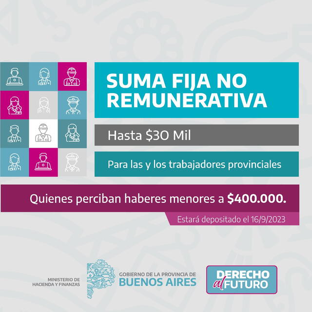 Este beneficio está destinado a los trabajadores que perciban menos de 400.000 pesos como haberes. Foto: Pablo J. López/X