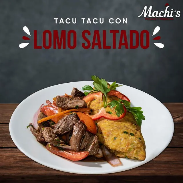  El lomo saltado con tacu tacu de Machi's. Foto: Machi's/Instagram   