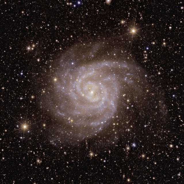  Galaxia espiral IC 342. Foto: ESA   