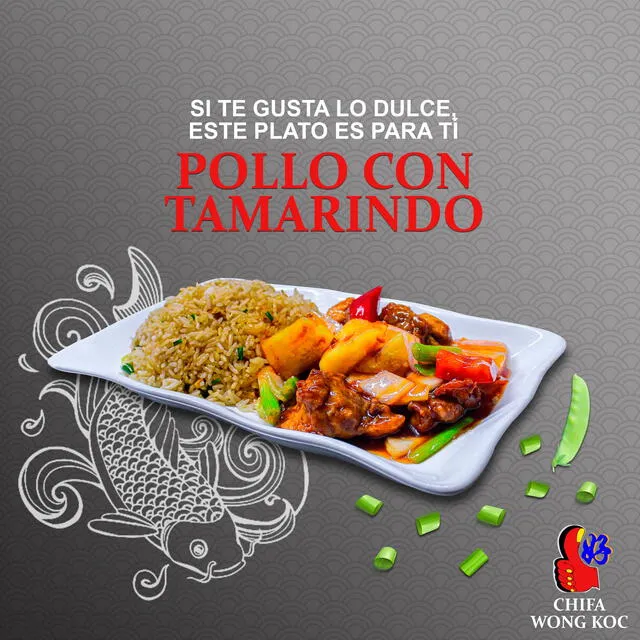  Pollo con tamarindo de Chifa Wong Koc. Foto: Chifa Wong Koc/Facebook   