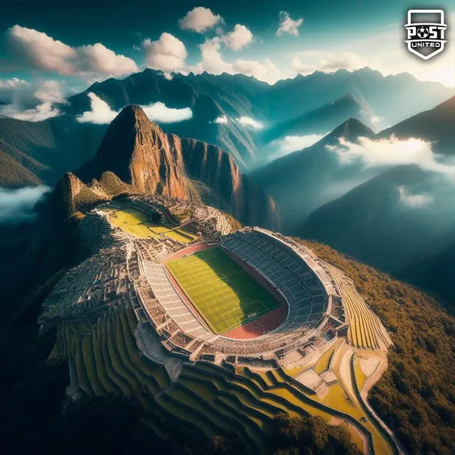  Así sería el estadio en las alturas de la ciudadela inca. Foto: Instagram Post United   