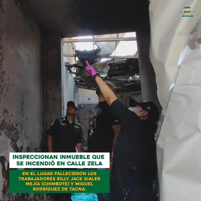  Las autoridades investigaron el local. Foto: Facebook Radio Uno Tacna 