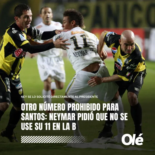 Pedido de Neymar. Foto: Diario Olé   