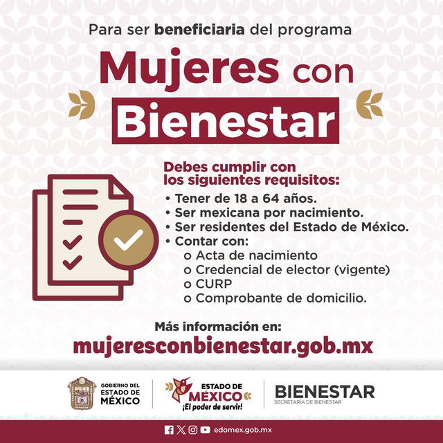 Segunda etapa de registros en Mujeres con Bienestar 2023