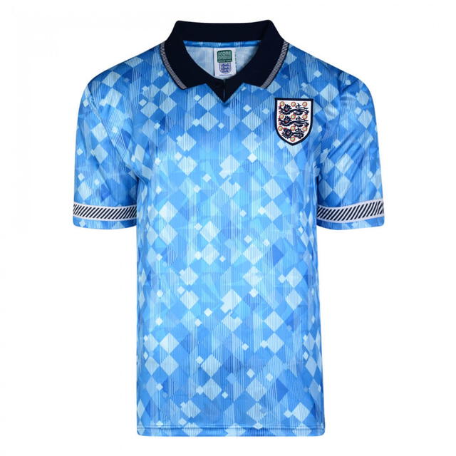 Camiseta de Inglaterra 1990. Foto: Retrofootball   