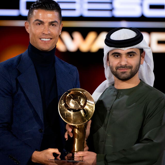 Cristiano Ronaldo fue premiado con el Globe Soccer Awards 2023. <strong>Foto: Cristiano</strong>   