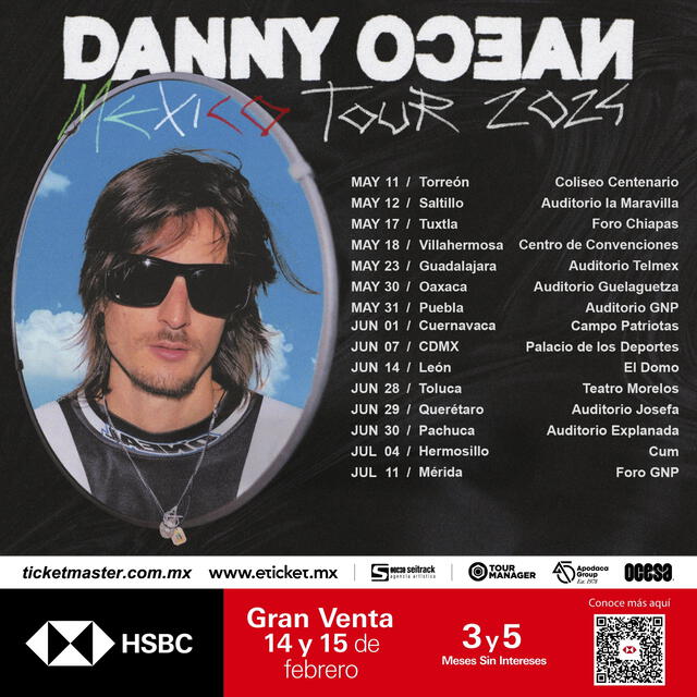 Danny Ocean anuncia gira en México