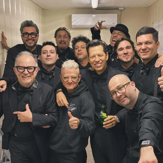 Los músicos de Luis Miguel en enero del 2024. Foto: Facebook / Roberto Serrano   