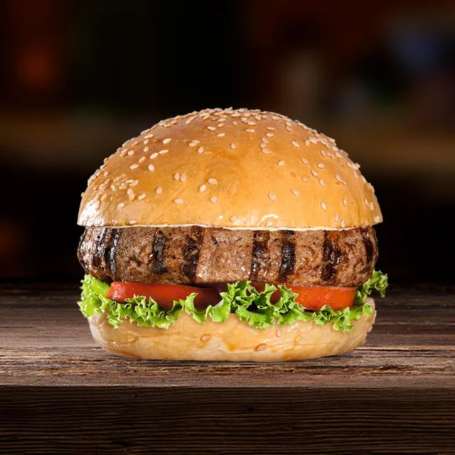  La hamburguesa clásica de Bembos. Foto: Bembos   