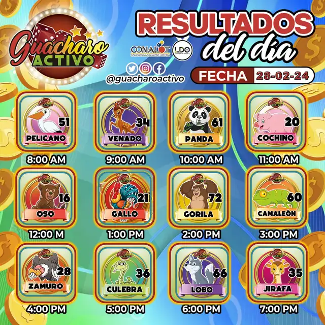 Resultados Guácharo Activo y Selva Plus EN VIVO HOY, 28 de febrero: revisa los números y animalitos GANADORES | guacharo tuazar | terminal activo | datos fijos para guacharo activo | tabla de selva plus | lotto rey | datos explosivos para hoy | Venezuela