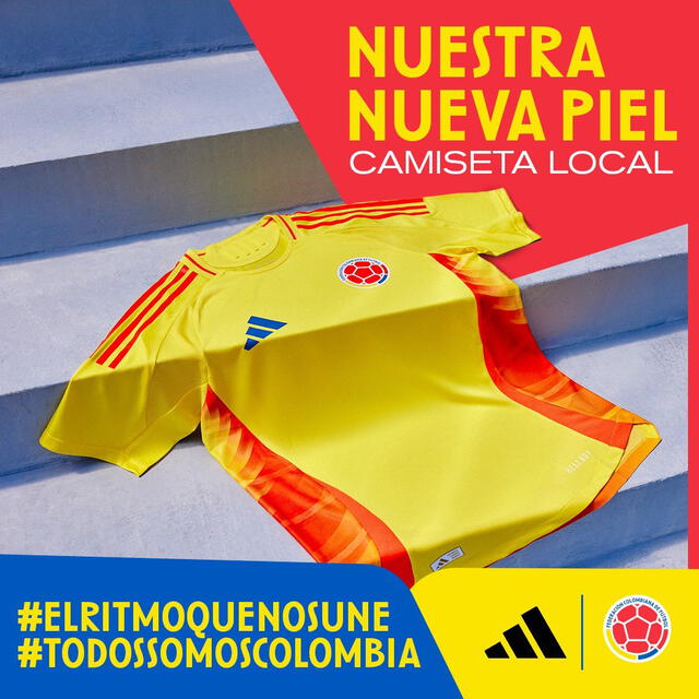 Nueva camiseta de Colombia para la Copa América 2024. Foto: Selección Colombia   