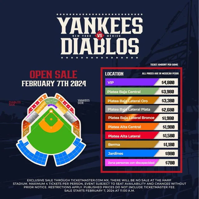 Diablos vs Yankees EN VIVO