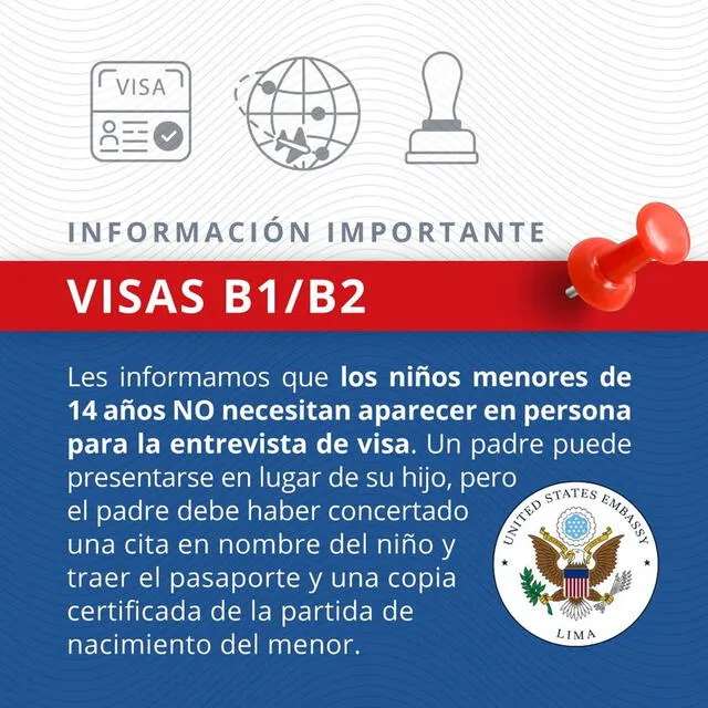 Comunicado acerca de los requisitos para visa. Foto. Embajada de Estados Unidos/Facebook    