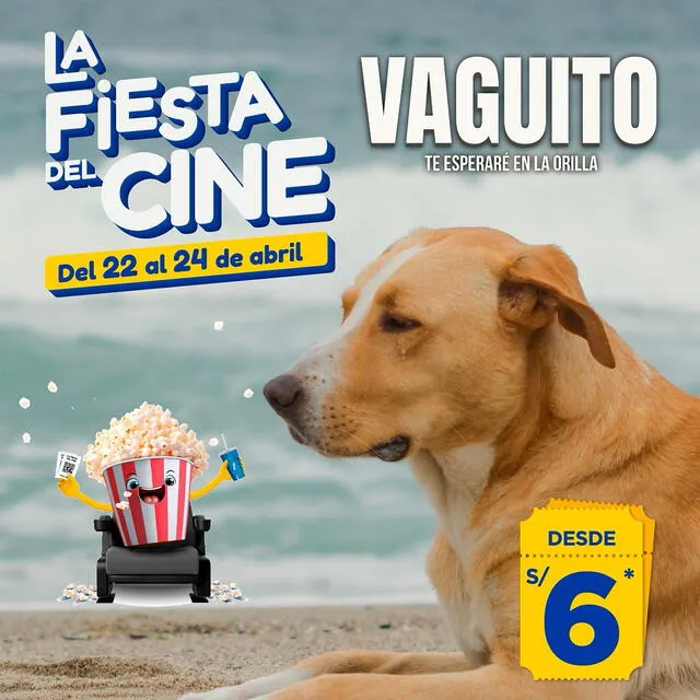  ‘Vaguito’ es parte de La fiesta del cine y se puede ver con solo 6 soles en cualquier cine. Foto: Facebook Cinecolor Group Perú    