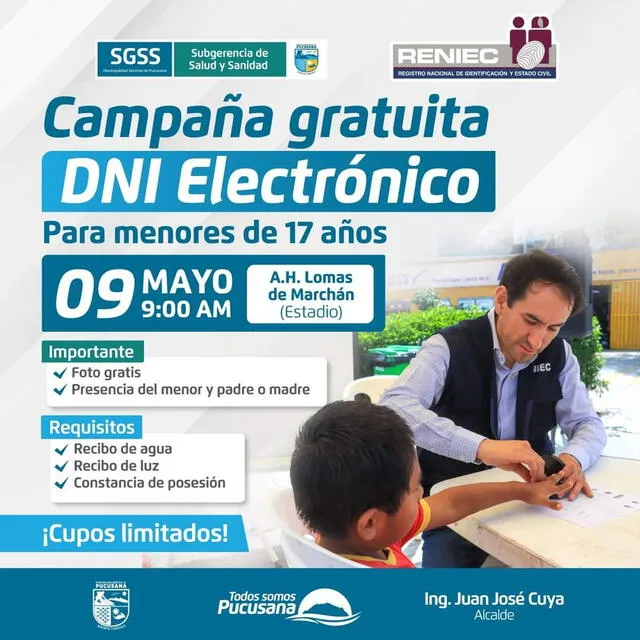 Campaña gratuita de DNI en Pucusana. Foto: Municipio de Pucusana   