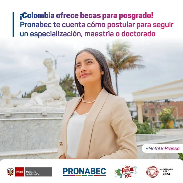 Las becas de Colombia son invlcentivadas por Pronabec. Foto: Pronabec   
