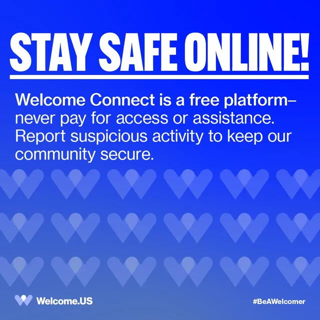 Welcome Connect es una plataforma gratuita que ofrece ayuda humanitaria para residir de forma legal en Estados Unidos. Foto: Welcome US/FB   
