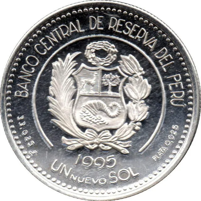  Moneda de S/1 de 1995. Foto: Numista   