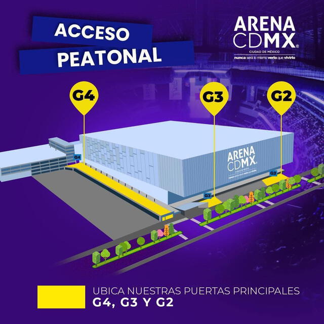 Puertas de acceso. Foto: Arena CDMX   