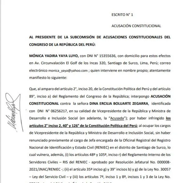 Denuncia constitucional no prosperó en la Subcomisión de Acusaciones Constitucionales. Foto: Mónica Yaya. 