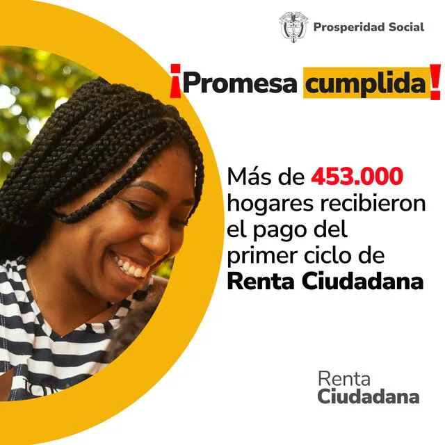 El pago Renta Ciudadana se entregó a miles de beneficiarios en Colombia. Foto: Prosperidad Social   