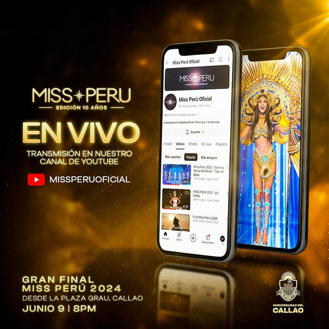 Canal del Miss Perú 2024. Foto: Instagram   