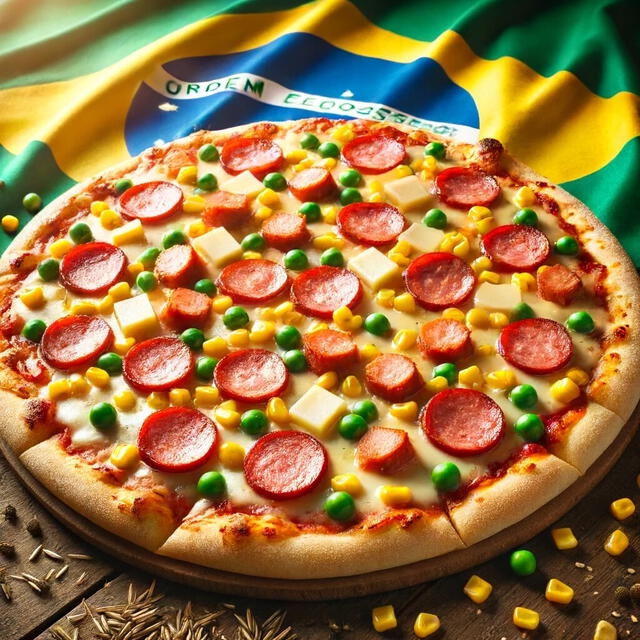 Brasil es el país con el puesto más alto de los latinoamericanos a la hora de consumir pizza. Foto: ChatGPT   