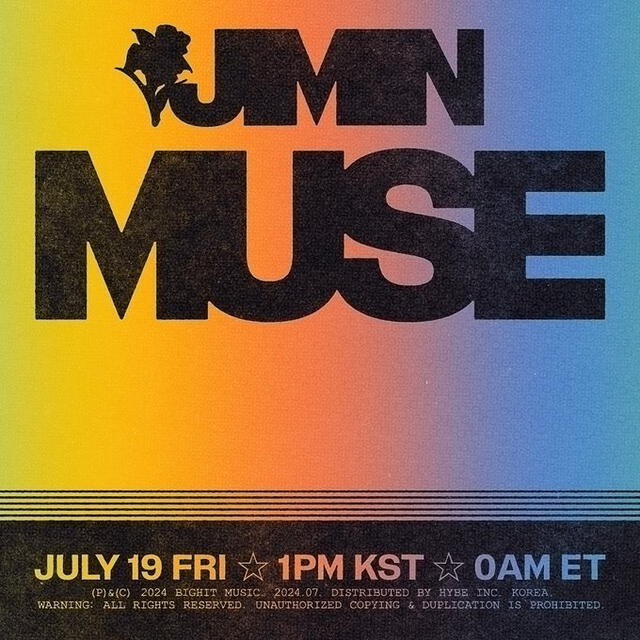 Afiche del segundo álbum de Jimin, 'Muse'. Foto: BIGHIT   