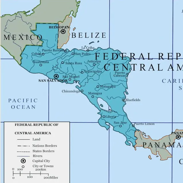 La federación estaba compuesta por Guatemala, El Salvador, Honduras, Nicaragua y Costa Rica. Foto: La Prensa.   