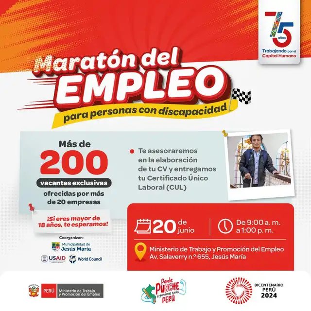 Maratón de empleo en Jesús María.   