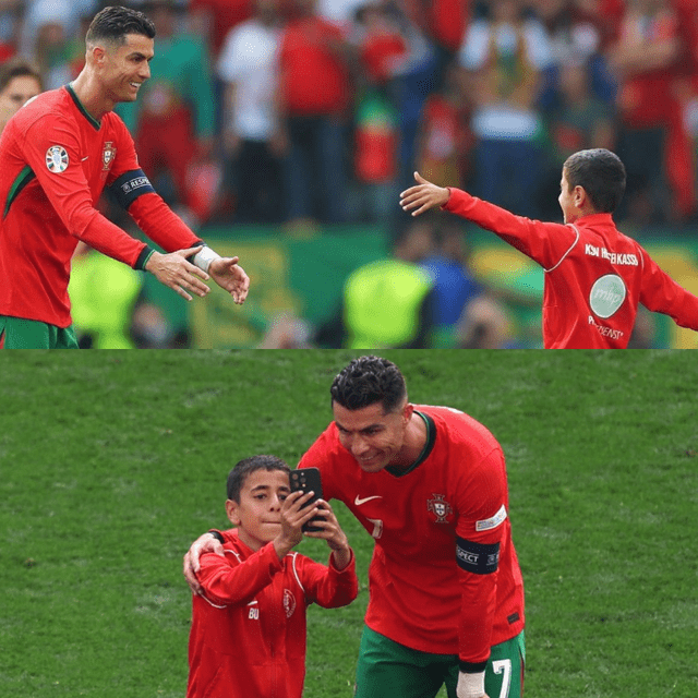  Cristiano Ronaldo tuvo un hermoso gesto con un pequeño fan. Foto: captura X 