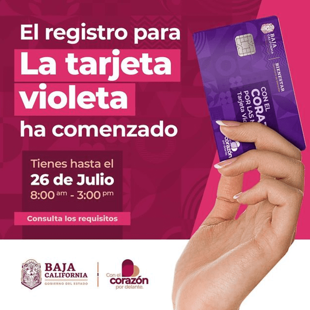 Tarjeta Violeta | Bienestar | México