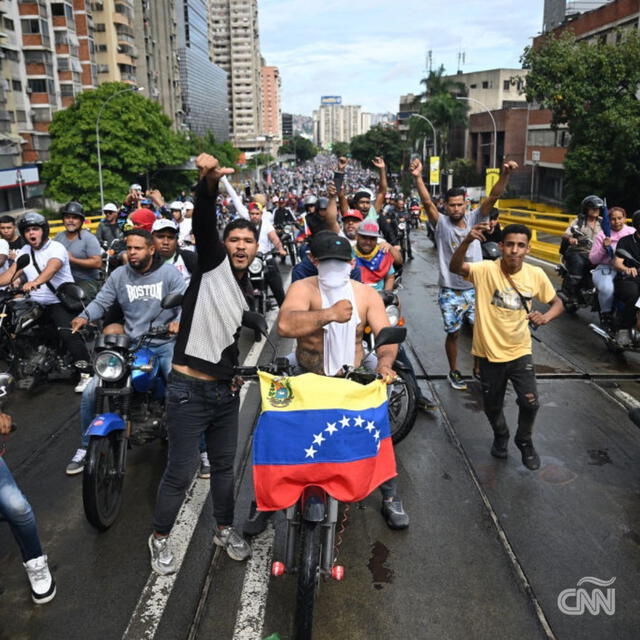 Las protestas se desataron en Caracas y otras ciudades venezolanas tras oficializarse los resultados.    