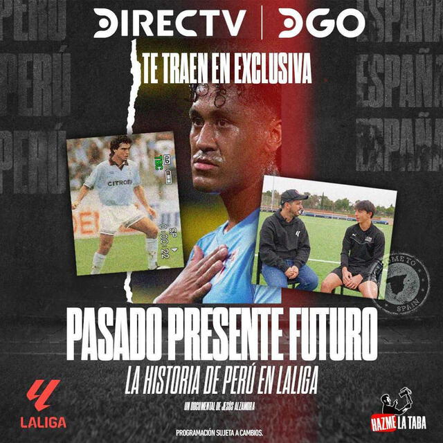  DIRECTV transmitirá la serie oficial de los peruanos que triunfaron en España. Foto: DIRECTV   