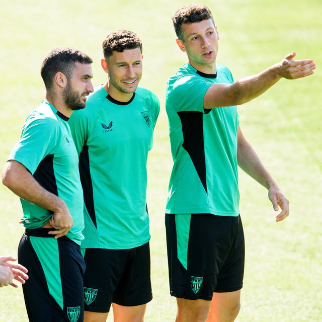  Athletic Club ya entrena con miras a su visita al Barcelona. Foto: Athletic Club   